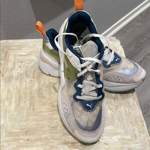 Puma Women's Sneakers - White, Blue, Orange